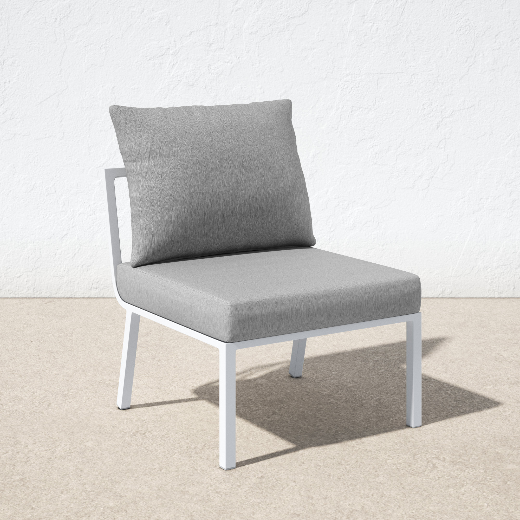 Armless patio lounge online chair