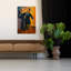 «Graceful Fan Dancer Elegant Peaceful Serene Portrait», art mural-129093723