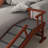 Dog Ramp, Dog Stairs For Small, Medium & Large Dogs, Pet Ramp For Bed Or Couch With Removable Guardrails, Non-Slip Surface, 49" Long, Brown