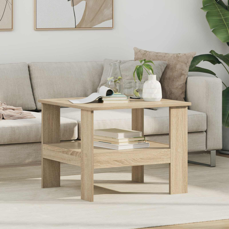 Coffee Table with Storage, Sonoma Oak
