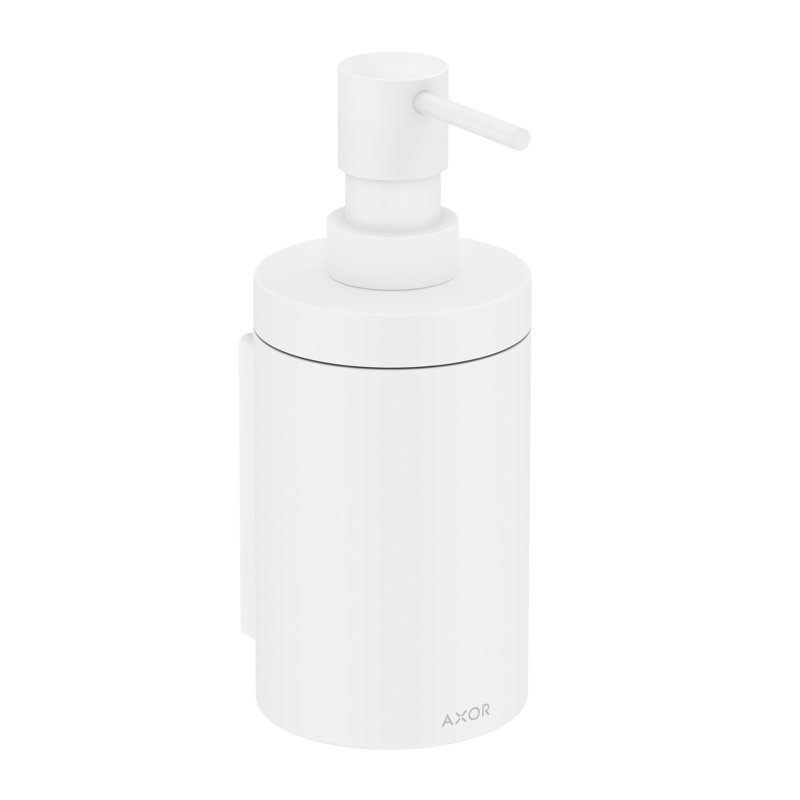 Universal Circular Soap Dispenser, Matte White