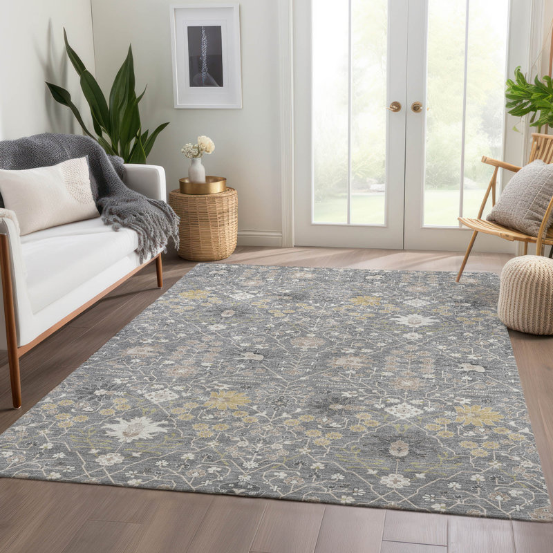 Tapis oriental lavable à la machine de qualité supérieure AMF1009 Colmenero, Rectangle 9 pi x 12 pi