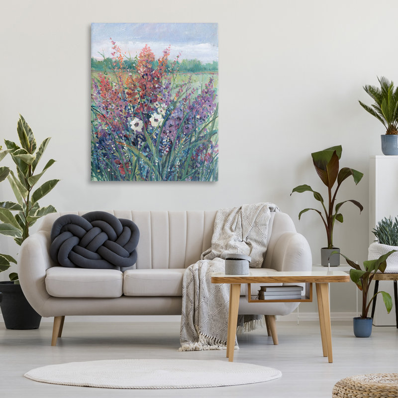 "Spring Meadow Florals" par Tim Ottoole sur toile, H 48 po x l 36 po