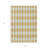 3' X 5' Gold And Light Brown Geometric Washable Indoor Outdoor Area Rug