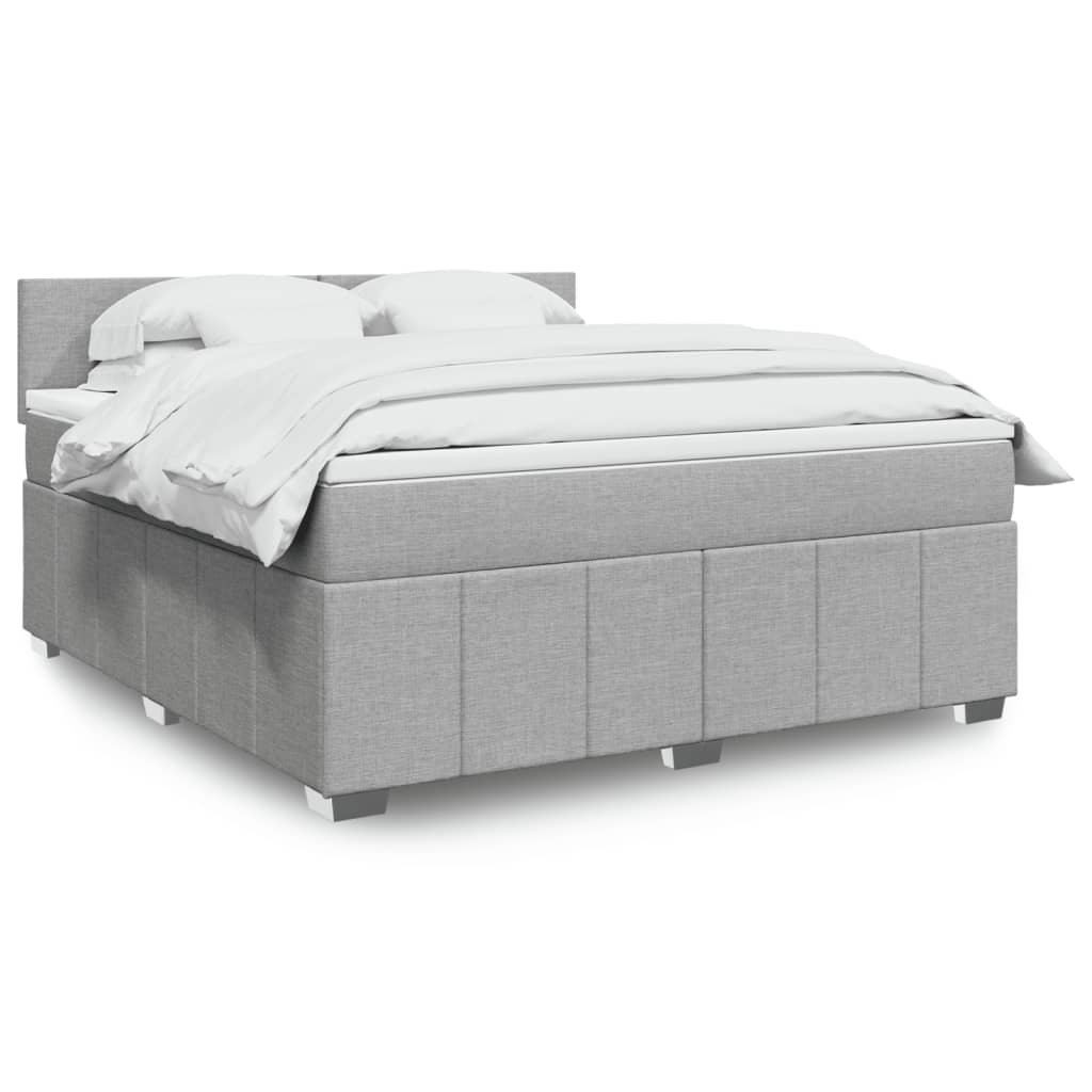 Vidaxl Boxspringbett mit Matratze Schwarz 200x200 cm Samt