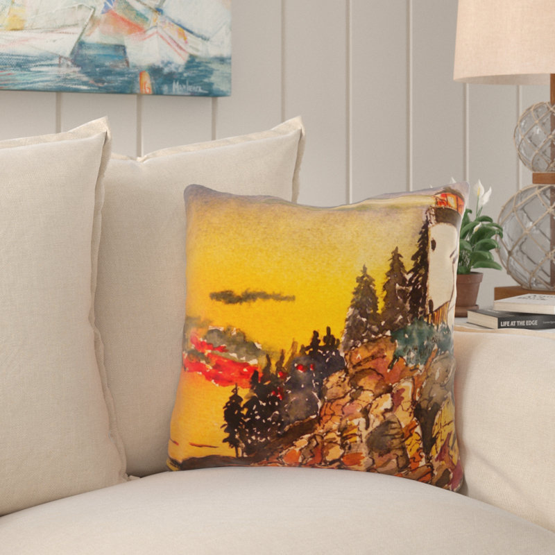 Coussin watercolour Permenter, Microsuède, Intérieur