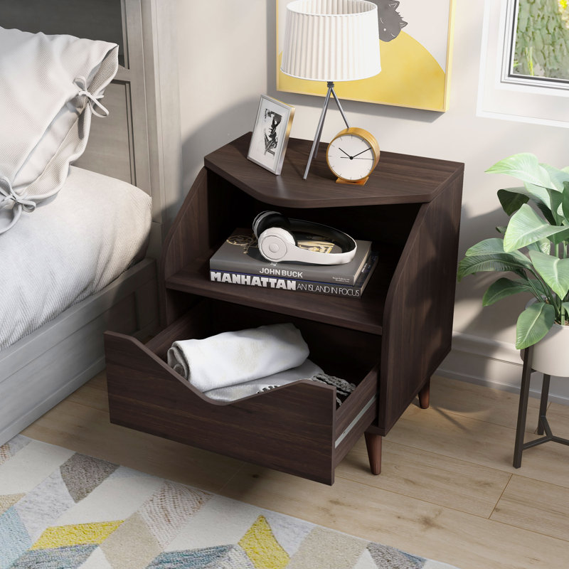 Katrina 19.68'' W Nightstand, Wenge