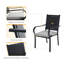 Chaise de patio avec coussin Alyah