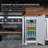 Whynter 3.0 cu.ft. Indoor Outdoor Beverage Refrigerator Stainless Steel