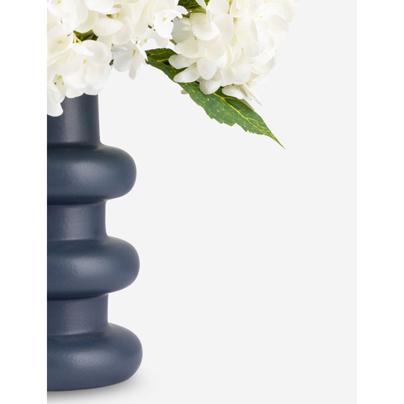 Cultivated Interiors Realtouch - arrangement d'hortensias, Blanc