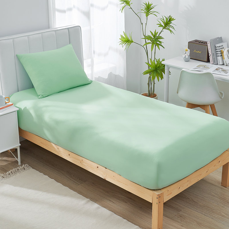 Ensemble de 3 draps-housses en nylon pour très grand lit, Vert