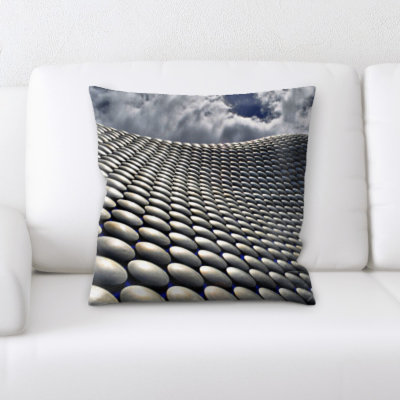 Geometric Microsuede Throw Pillow