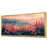 Toile avec cadre flottant or
