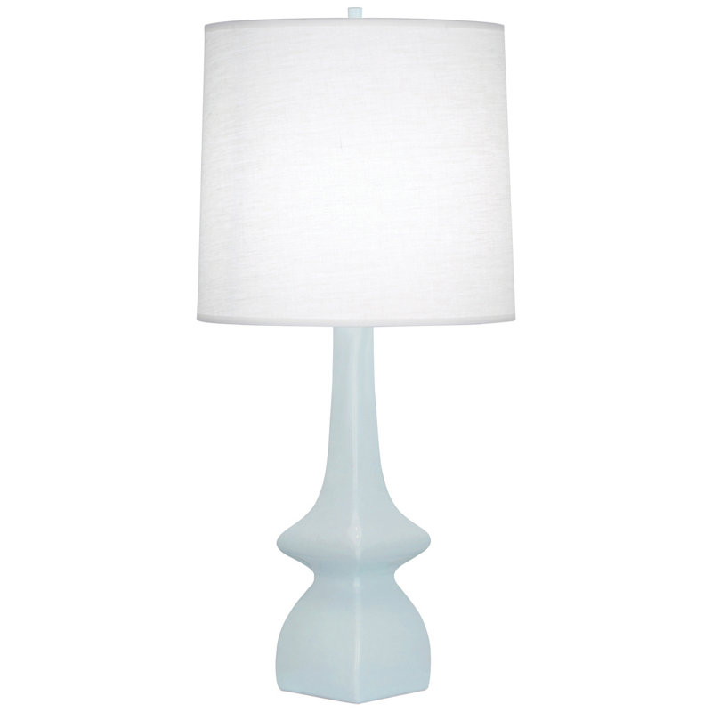 Jasmine Ceramic Table Lamp, Baby Blue
