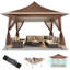 Pavillon de jardin imperméable 12 x 12 pi, tente escamotable -108638940