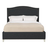 Caroline/Casey Queen Upholstered Low Profile Panel Bed