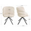 Ensemble de 2 chaises pivotantes 270 °-2075159366