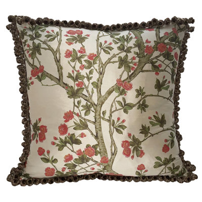 Scalamandre Reversible Silk Pillow Cover And Insert