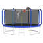 Trampoline 12FT avec panier de basketball, trampoline d'extérieur renforcé de type ASTM avec filet d'enclos