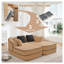 Canapé modulaire 77,2 po Camel Teddy-1796726504