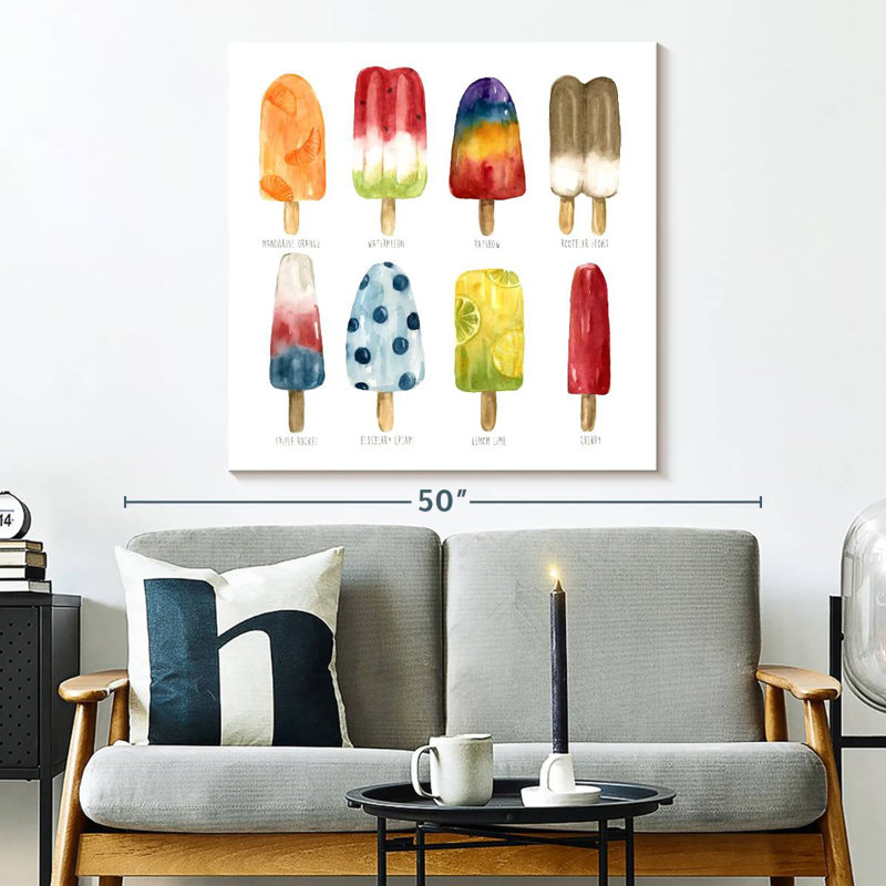 Saveur préférée de Yarlin Popsicles, H 33 po x l 33 po