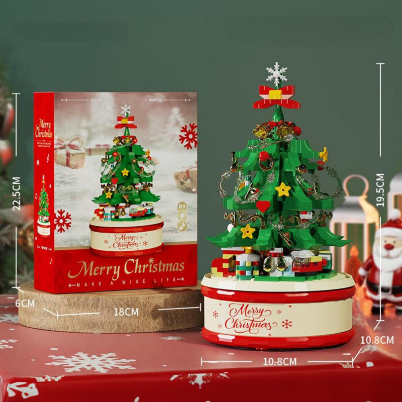 Ensemble de décorations de Noël pour boîtes de musique LEGO, 683 pièces