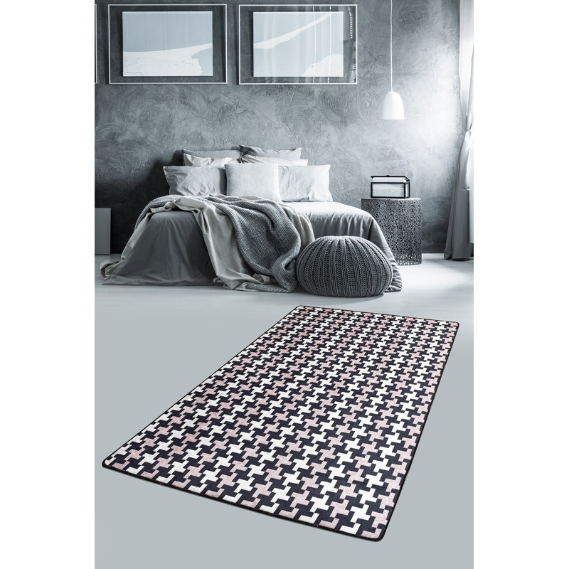 Premium Hall Carpet, 4.9 x 9.8 Feet, 100% Polyester, 0.4 in Pile Height | Antibacterial, Non-Slip Base, Machine Washable | Durable & Soft Area Rug, Ideal for Living Room, Bedroom, & Entryway Décor