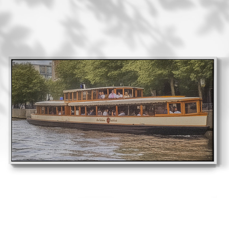 Série nautique - CXCV - Toile tendue avec châssis encadré - Prêt à être accroché