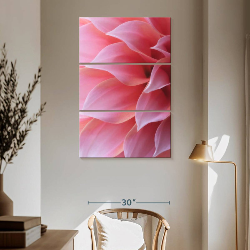 Harnek - pétales de rose pastel, H 65 po x l 42 po