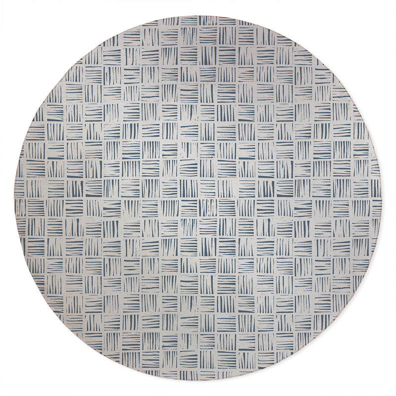 Lash Locked Non-Slip Outdoor Rug, Round 5'