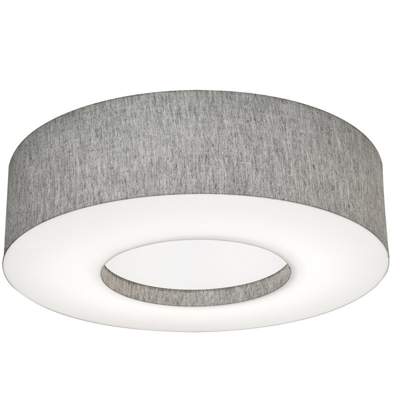 Flush Mount, Gray, 5.5" H x 19.25" W x 19.25" D