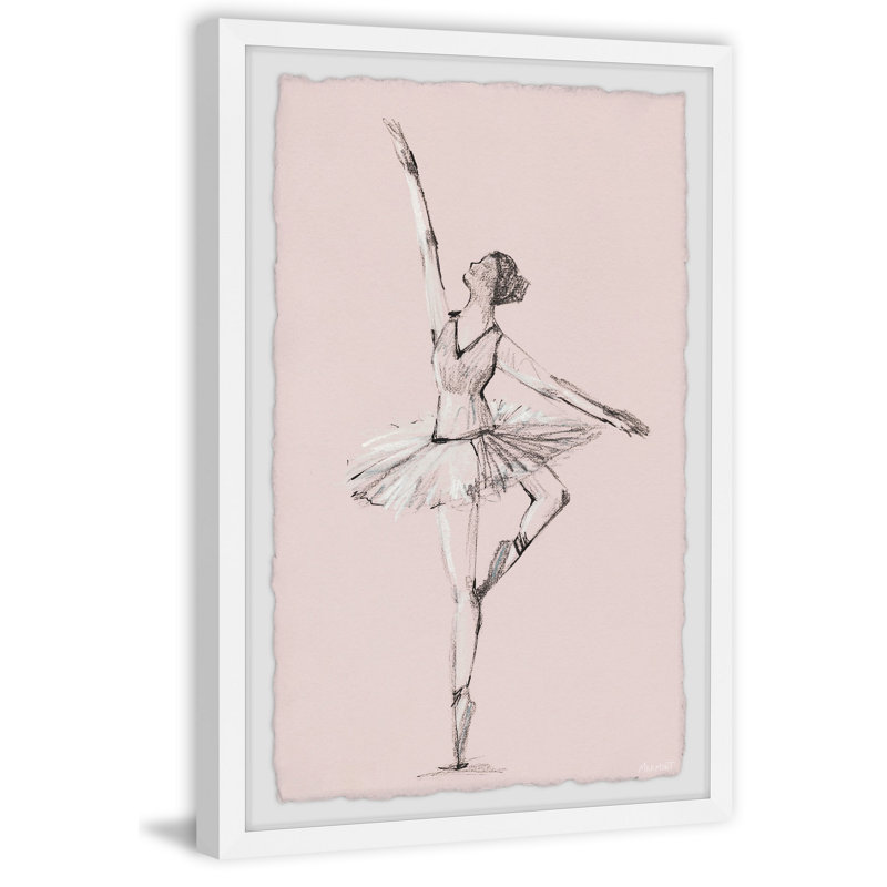 "Prima Ballerina" Framed Painting Print, 30cm H x 20cm W