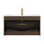 Meuble-lavabo mural 36 po avec 2 tiroirs et lavabo en céramique Carrara-1252666216-1252666218