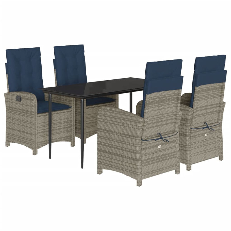 Table rectangulaire 5 pièces Vidaxl