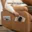 Fauteuil inclinable électrique en cuir Zero Gravity avec chargeur USB et poches de rangement-1163054022
