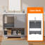 Meuble-lavabo moderne 30 po avec lavabo en céramique - armoire autoportante 2 portes à fermeture douce et 1 tablette ouverte, gris-472993560-472993567