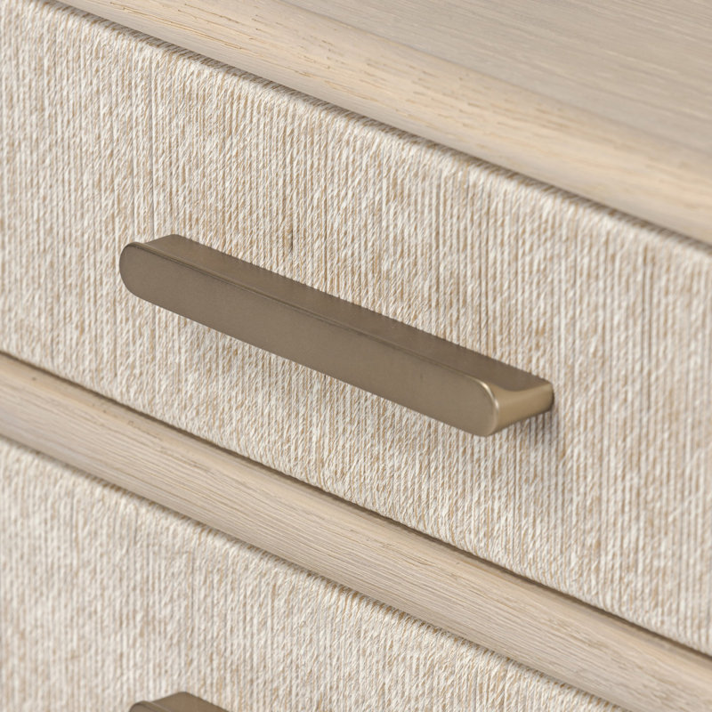 Rosenell Media Console-Oak Solid, Natural