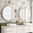 Molly Easy French Cleat Mounting Metal Alloy Wall Round Vanity And Dresser Bathroom Mirror-106917542-106917549