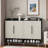 Modern Shoe Cabinet With 4 Doors, Adjustable Shelves And Legs