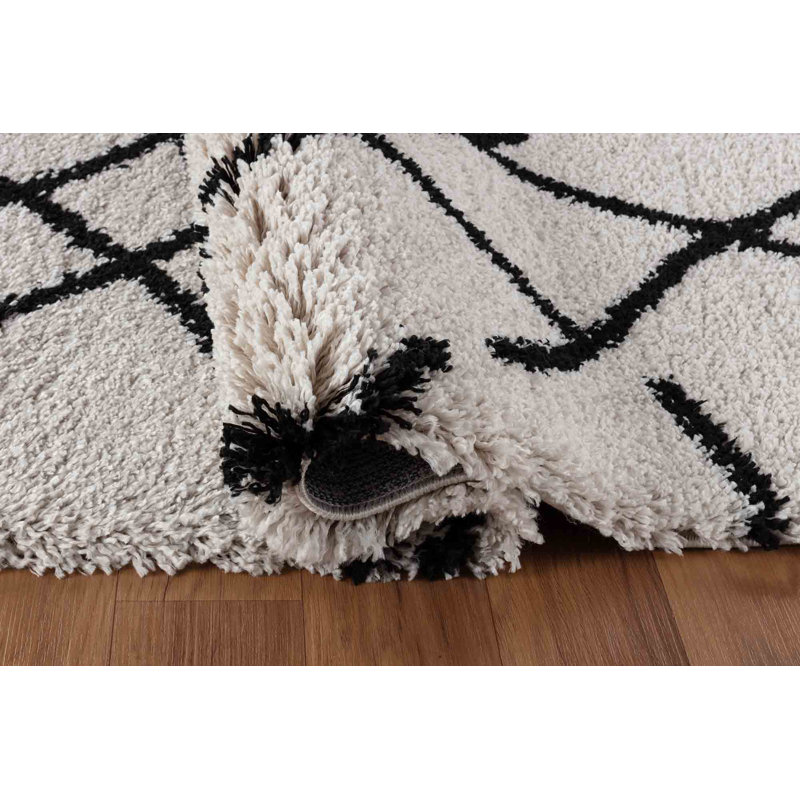 Thalweg Moroccan Shag Area Rug, Rectangle 80 x 150cm