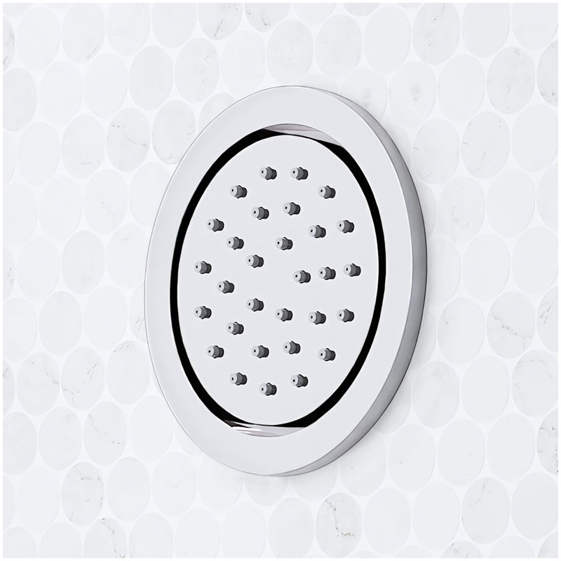 Sefina Thermostatic Shower System with 3 Body Sprays, Slide Bar and Hand Shower - Chrome, Chrome