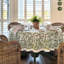 Green Chintz Round Tablecloth-942913169
