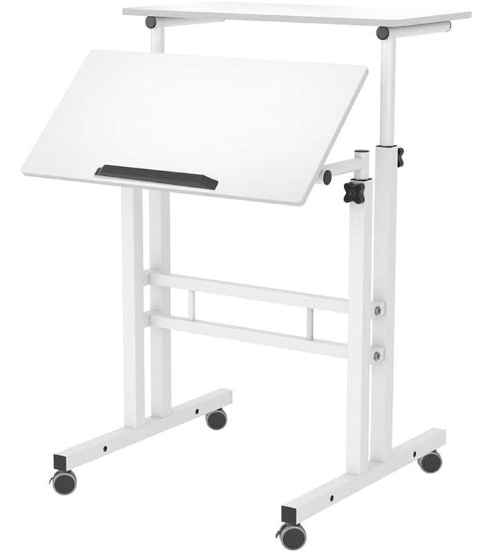Adjustable Computer Desk, White