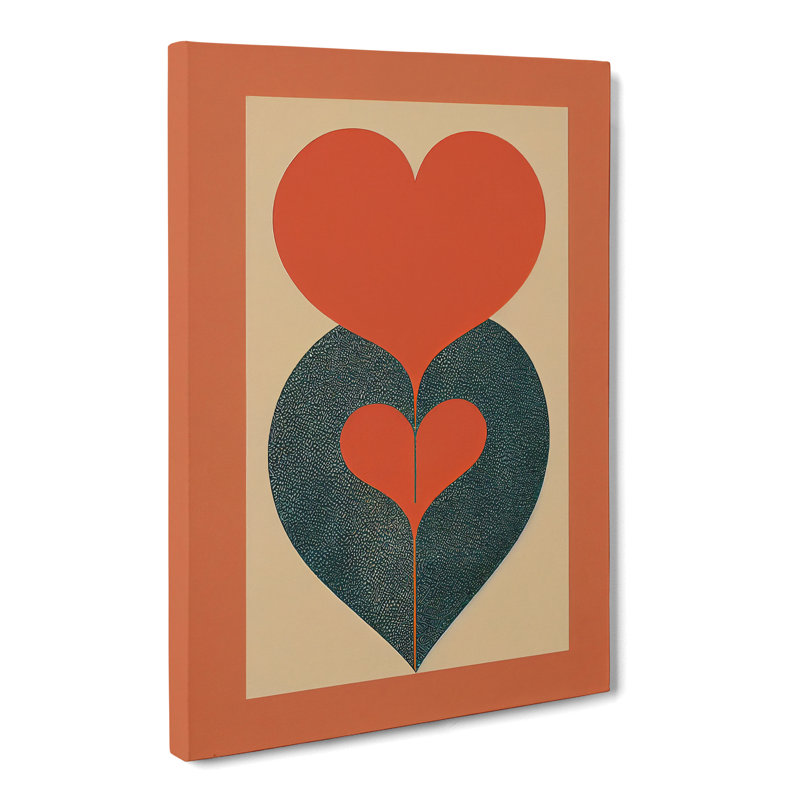 CAN-V0523-1460X Love Heco Style - Wrapped Canvas Print, 50cm H x 35cm W x 3cm D
