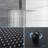 Dual Shower Head - 10 Inch Ceiling Mount Square Shower System With Rough-In Valve-118534752