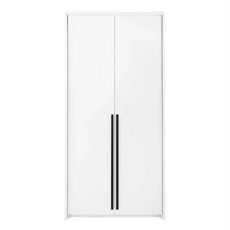 Manufactured Wood Wardrobe, White