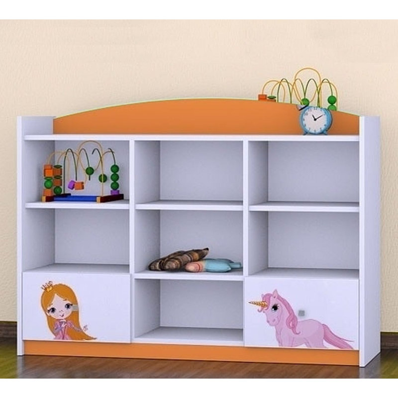Camilla 92cm H X 129cm W Transportation Kids Cube, Orange