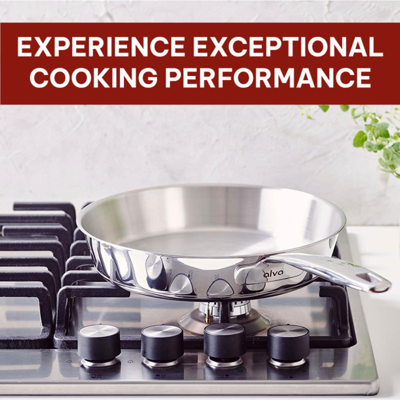 Alva Maestro 11" Stainless Steel Nonstick Frying Pan Skillet