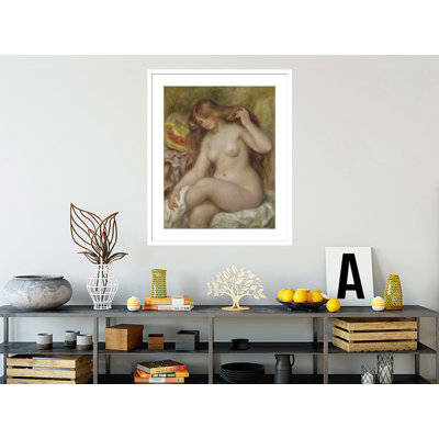 «Bather» par Pierre-Auguste Renoir, impression giclée sur cadre