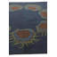 Tapis carré bleu marine Orlando